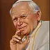 Damian Gierlach - Peinture à l'huile Jean Paul II 24x30 Portrait de GIERLACH