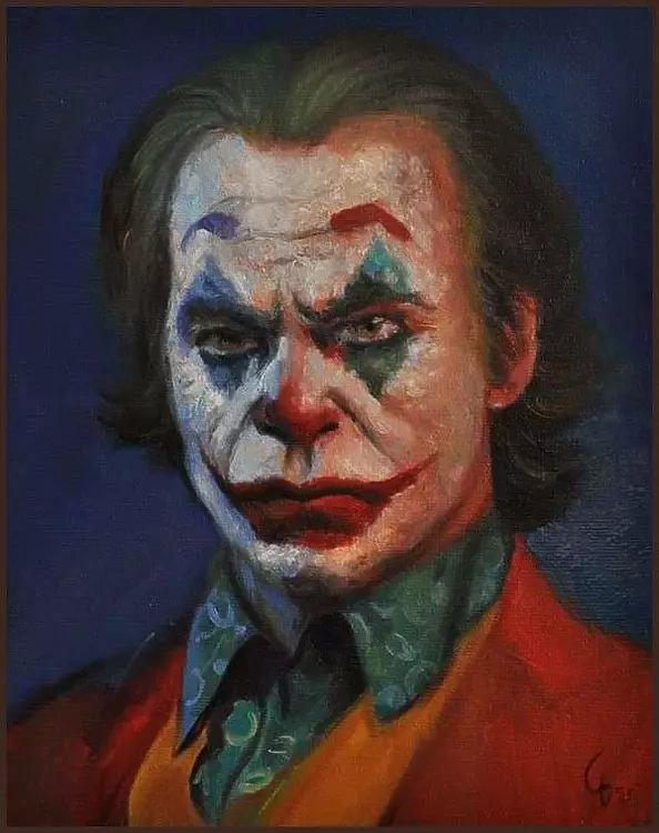 Damian Gierlach - Obraz olejny Joker 24x30 Portret Gierlach