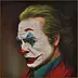 Damian Gierlach - Oil painting Joker 40x40 Portrait of Gierlach