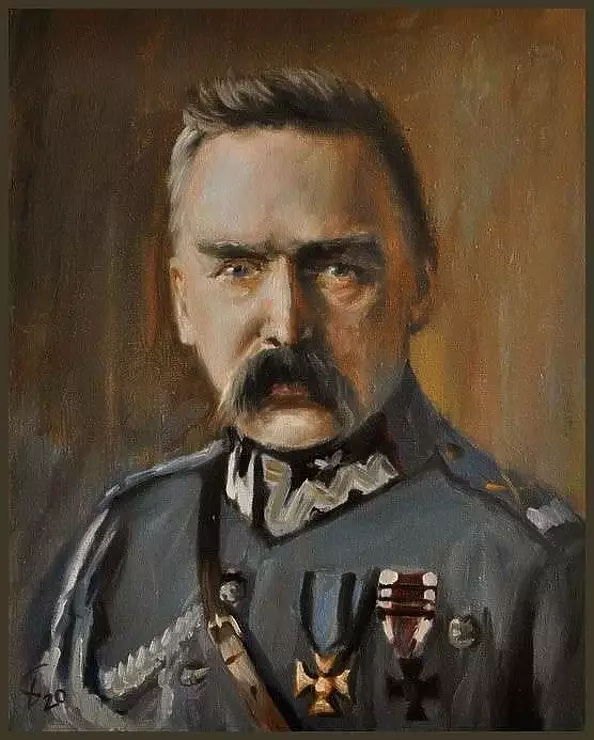 Damian Gierlach - Oil painting Józef Piłsudski 24x30 GIERLACH