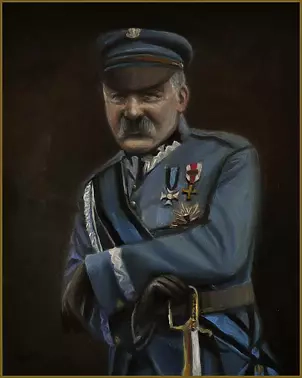Damian Gierlach - Oil painting Józef Piłsudski Portrait 40x50 GIERLACH