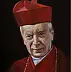 Damian Gierlach - Peinture à l'huile Cardinal Stefan Wyszynski 24x30 Gierlach
