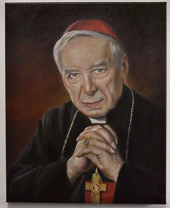 Damian Gierlach - Obraz olejny Kardynał Stefan Wyszyński 50x40 Gierlach