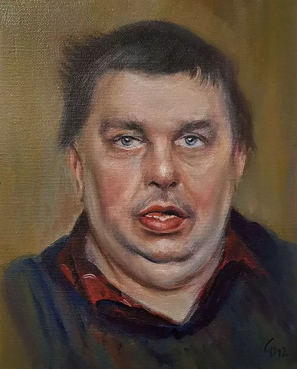 Damian Gierlach - Obraz olejny Krzysztof Kononowicz 24/30 Portret Gierlach