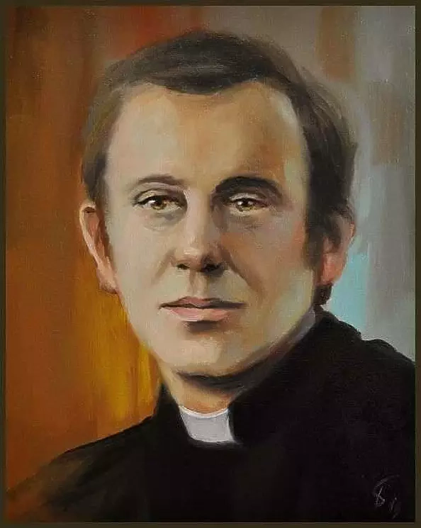 Damian Gierlach - Obraz olejny Ksiądz Jerzy Popiełuszko 24x30 GIERLACH