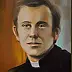 Damian Gierlach - Oil painting Father Jerzy Popiełuszko 24x30 GIERLACH