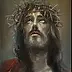 Damian Gierlach - Pittura a olio ritratto di Gesù Cristo, Dio mal unico. Damian Gerlach