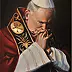 Damian Gierlach - Oil painting of Pope JAN PAWEŁ II 30x40 GIERLACH