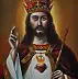 Damian Gierlach - Oil painting Portrait of JESUS ​​CHRIST THE KING 30x40cm Damian Gerlach