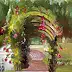 Krzysztof Kłosowicz, Peinture à l'huile « Pergola aux roses », Peinture à l'huile - toile, 40 x 50