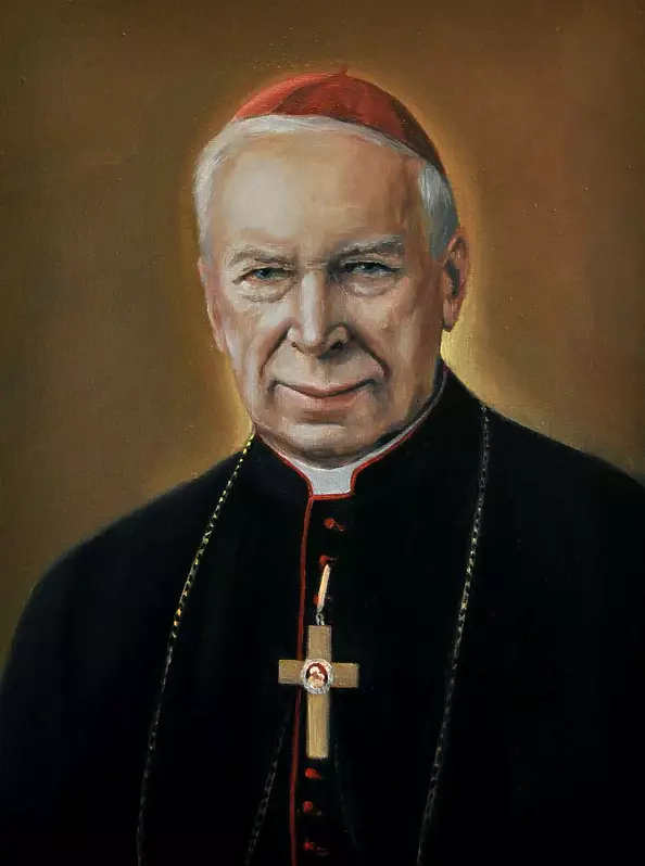 Damian Gierlach - Oil painting Stefan Wyszyński Portrait 40x30 GIERLACH