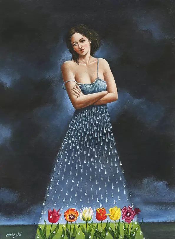 Rafał Olbiński - Obraz olejny - Substitution of appearances