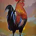 Damian Gierlach - Oil painting SuperHero 50x35 Rooster GIERLACH