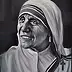 Damian Gierlach - Dipinto ad olio Santa Madre Teresa di Calcutta 30x40 Ritratto di GIERLACH