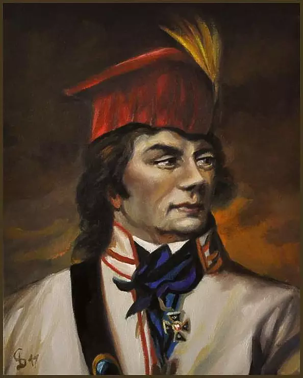 Damian Gierlach - Obraz olejny TADEUSZ KOŚCIUSZKO Portret GIERLACH