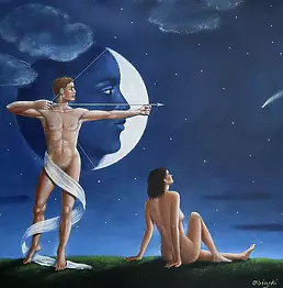 Rafał Olbiński - Ölgemälde - Die Farbe der Schatten II