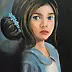 Małgorzata Gazduła - Oil painting portrait of a girl