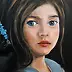 Małgorzata Gazduła - Oil painting portrait of a girl