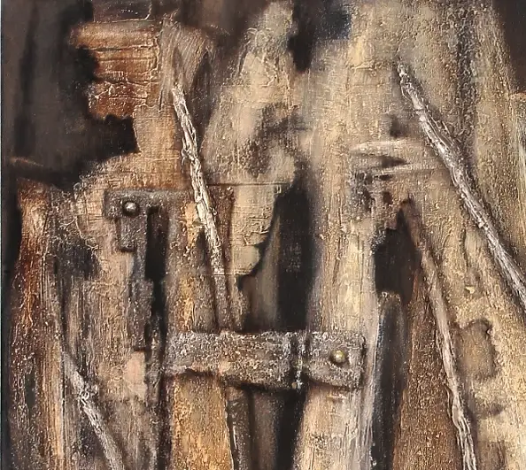 Lidia Olbrycht, Obraz strukturalny, Obraz olejny - płótno, 70 x 90
