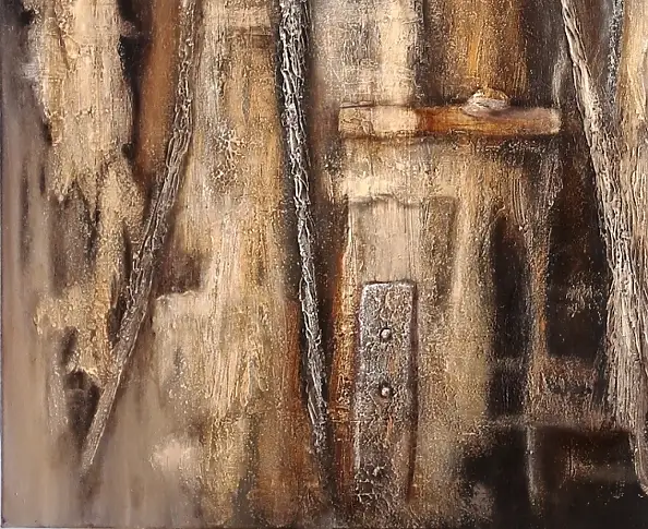 Lidia Olbrycht, Obraz strukturalny, Obraz olejny - płótno, 70 x 90