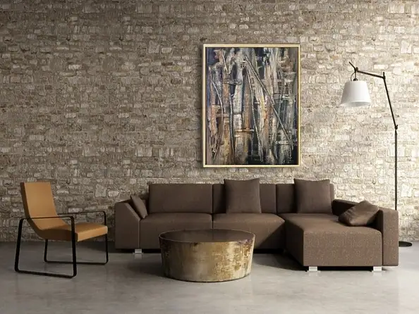 Lidia Olbrycht, Obraz strukturalny, Obraz olejny - płótno, 70 x 90
