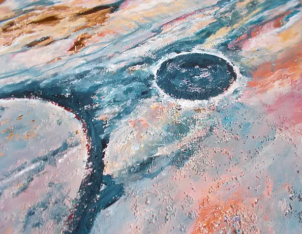 Danuta Zgoł - Obraz strukturalny ze złotem