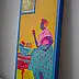 Oksana Chumakova, Triptychon-Gemälde „Viva La Cat!“, Acrylgemälde - Leinwand, 90 x 50