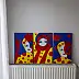 Oksana Chumakova, Obraz w formie tryptyku "Serce Dziewicy". , Obraz akrylowy - płótno, 90 x 50