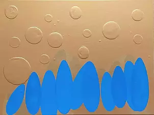 Marek Ejsmond-Ślusarczyk - Obraz z cyklu Stosunki przestrzenne nr 6-2020