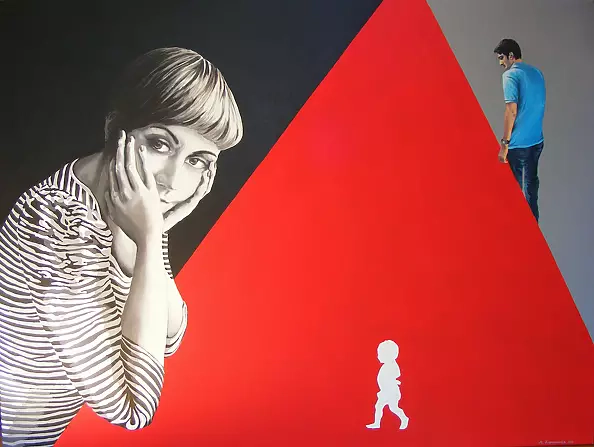 Anna Koca - Oczekiwanie - autoportret