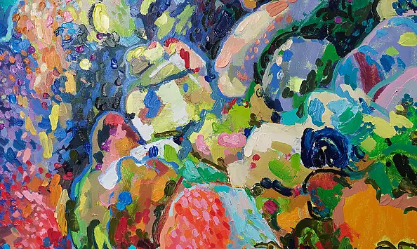 Anastasiia Kurkova, Breath of the Heights, Oil painting - canvas, 200 x 120