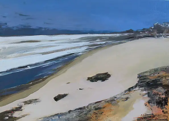 Henadzy Havartsou, The Breath of the Ocean. The Line of Silence, Oil painting - canvas, 70 x 50
