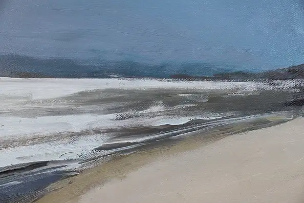 Henadzy Havartsou, The Breath of the Ocean. The Line of Silence, Oil painting - canvas, 70 x 50