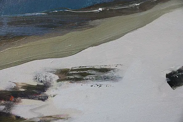 Henadzy Havartsou, The Breath of the Ocean. The Line of Silence, Oil painting - canvas, 70 x 50