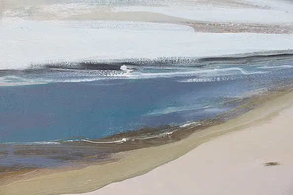 Henadzy Havartsou, The Breath of the Ocean. The Line of Silence, Oil painting - canvas, 70 x 50