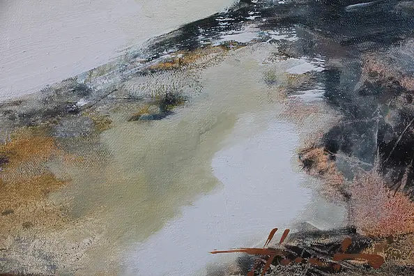 Henadzy Havartsou, The Breath of the Ocean. The Line of Silence, Oil painting - canvas, 70 x 50