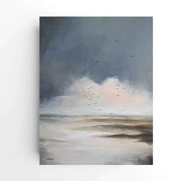 Paulina Lebida, Partenze - dipinto acrilico, Quadro ad acrilico - tela, 60 x 80