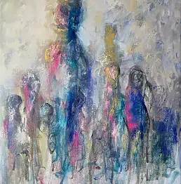 Joanna Szczepańska, я нахожу себя, Акрилова картина, Масляная картина - холст, 50 x 60