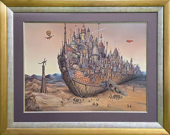 Tomasz Sętowski, Finding the Ark, 2013, Oil painting - canvas, 80 x 60
