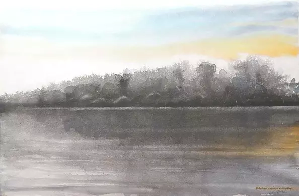 Witold Kubicha - A bit of saffron in the evening.