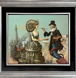 Tomasz Sętowski, Ogień Natchnienia, Obraz olejny - płótno, 30 x 24