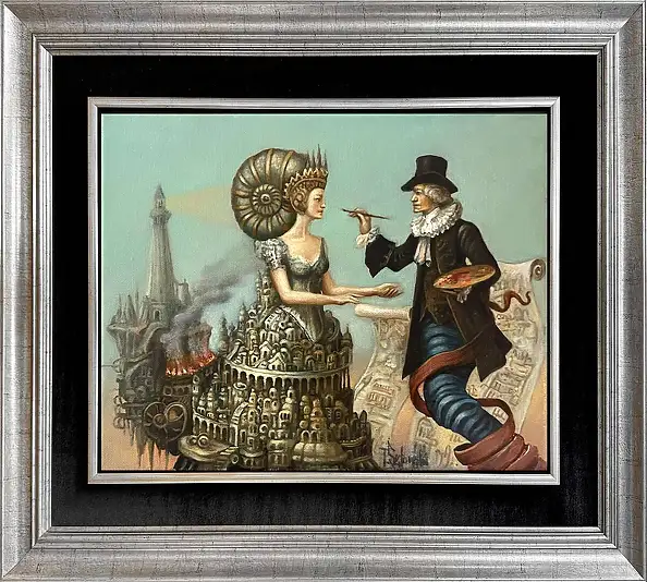Tomasz Sętowski, Ogień Natchnienia, Obraz olejny - płótno, 30 x 24