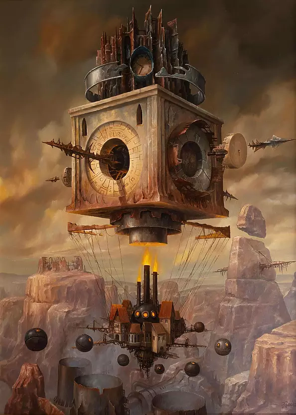 Jarosław Jaśnikowski - Cubic Firefly - OIL PAINTING