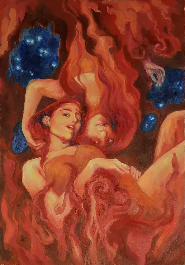 Klara Fuchs - A fireplace between puddles