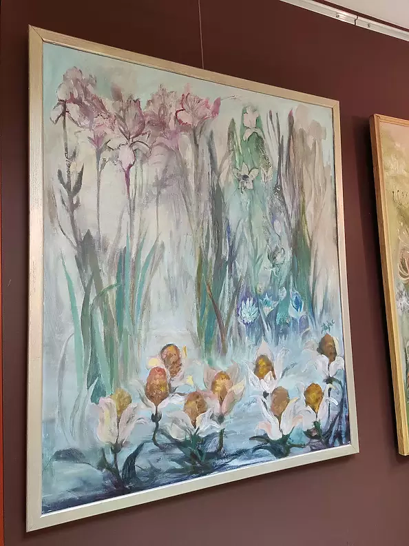 Aldona Zając - Garden with irises