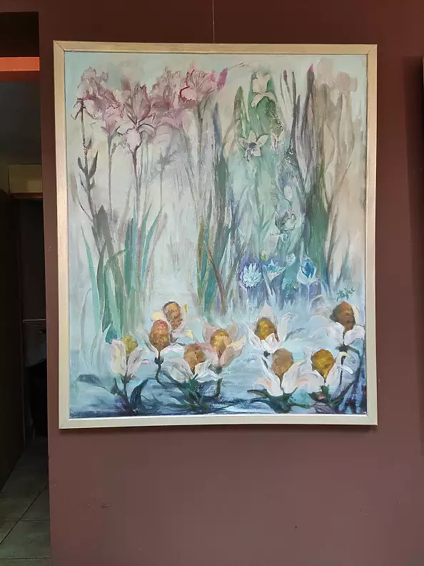 Aldona Zając - Garden with irises