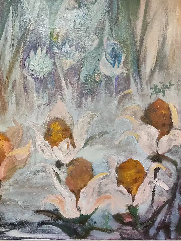 Aldona Zając - Garden with irises