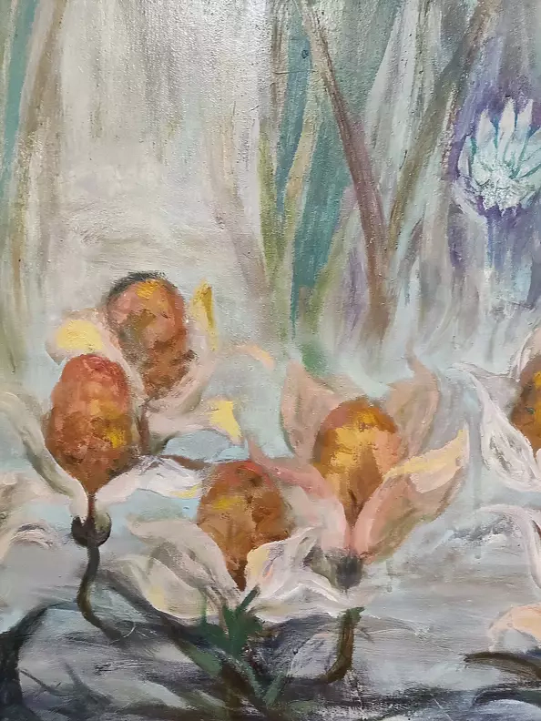 Aldona Zając - Garden with irises