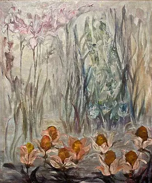 Aldona Zając - Garden with irises