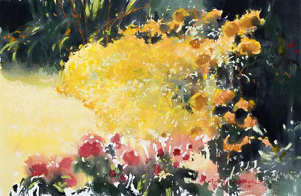 Andrzej Kacperek - Ogród M. (aksamitki)